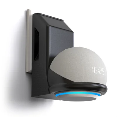 Suporte De Tomada Parede Stand Amazon Alexa Echo Dot 5 Cor Preto