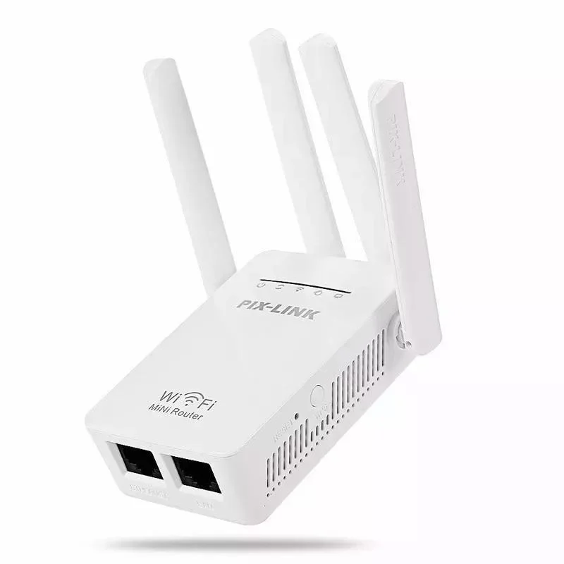 Imagem 2 de 3 do produto Repetidor Wifi 4 Antenas Amplificador De Sinal Pixlink 2800m