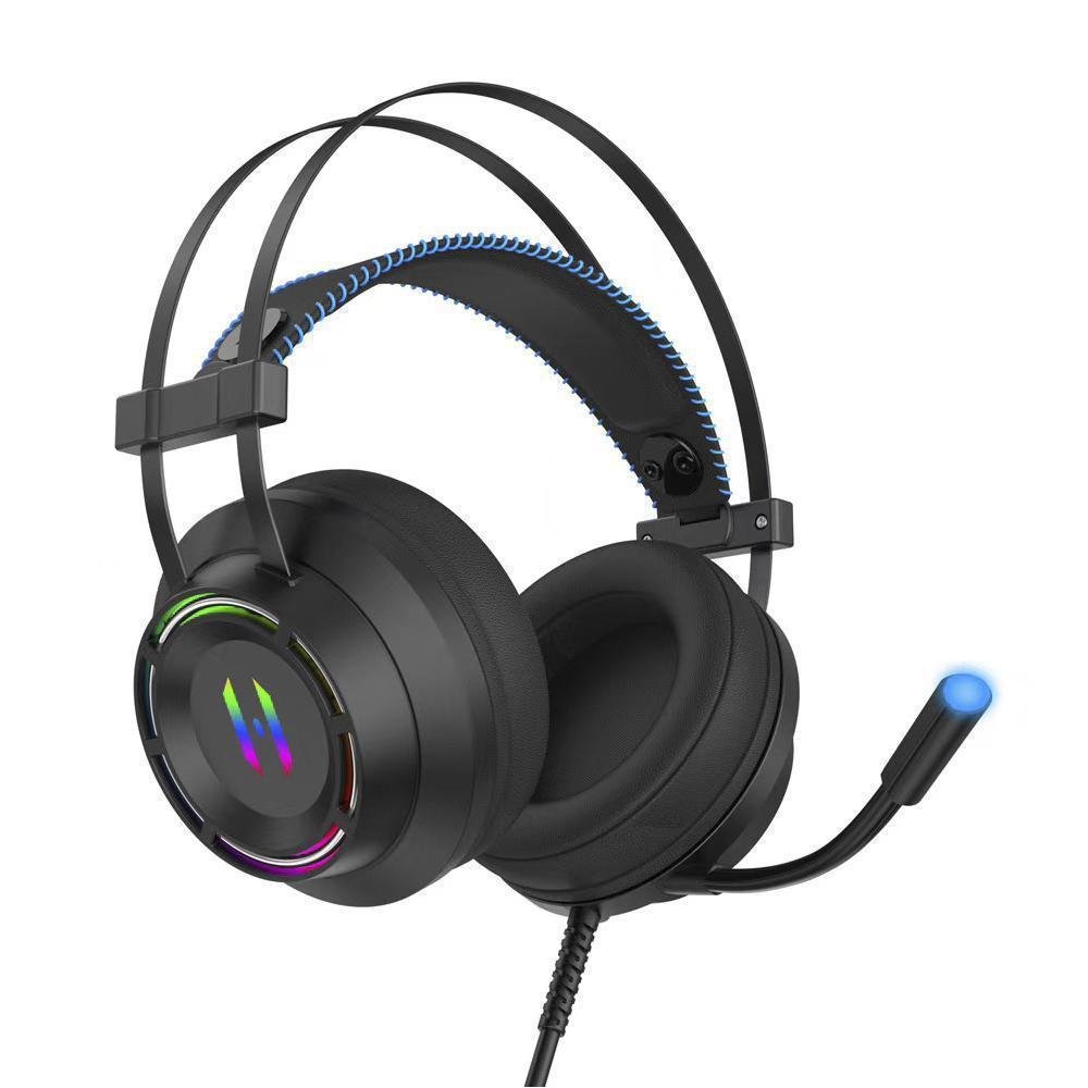 Imagem 3 de 5 do produto Fone De Ouvido 7.1 LED Plug Usb Headset Gamer Lehmox