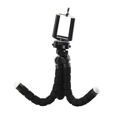 Mini Tripé Flexível Para Celular E Câmera 24cm - Preto