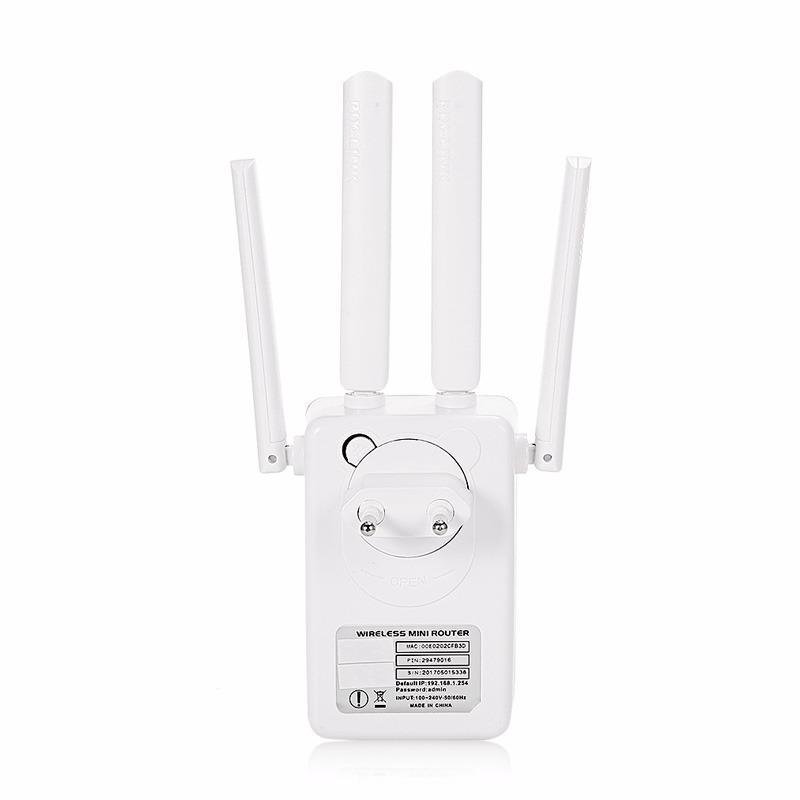 Repetidor Wi-fi Mini Roteador Wireless 4 Antenas 2800m