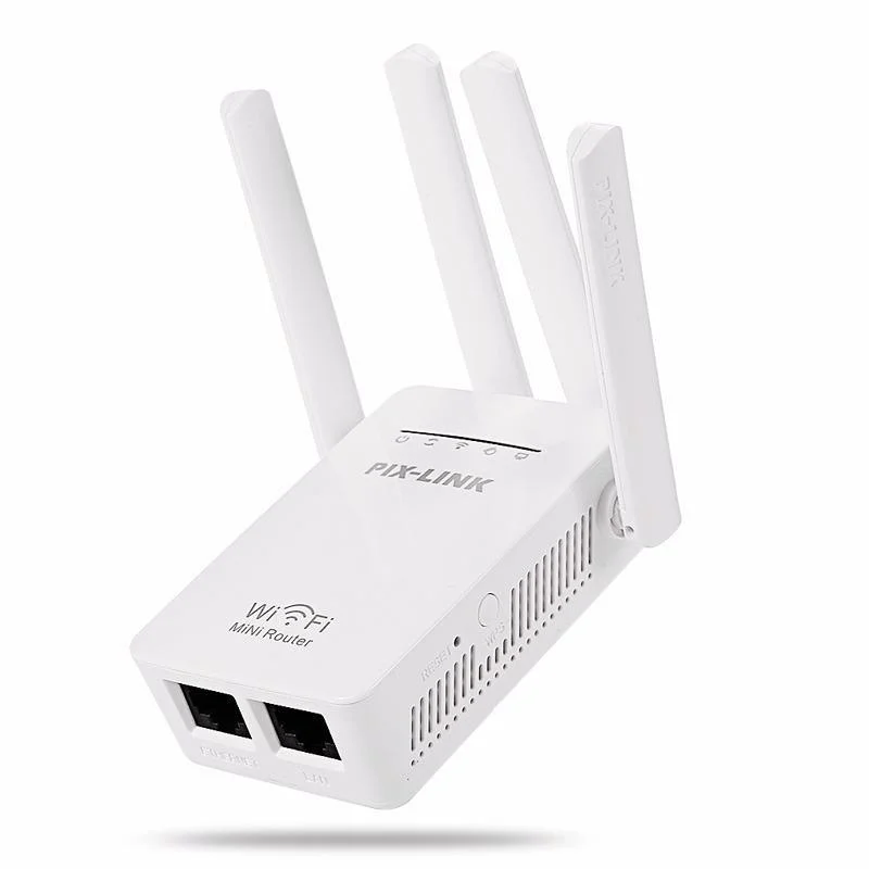 Imagem 2 de 4 do produto Repetidor Wi-fi Mini Roteador Wireless 4 Antenas 2800m