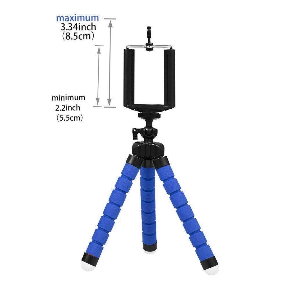 Imagem 3 de 4 do produto Tripé Celular Portátil Mini Suporte Flexível Universal 18cm