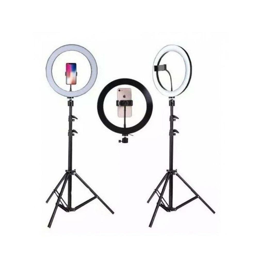 Imagem 2 de 2 do produto Ring Light Led Iluminador 10 Tripé  Luz De Selfie P Celular
