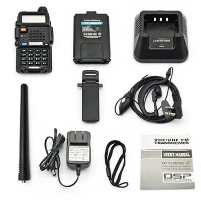 Rádio Comunicador Walk Talk Talkabout Dual Band + Fone Uv5r