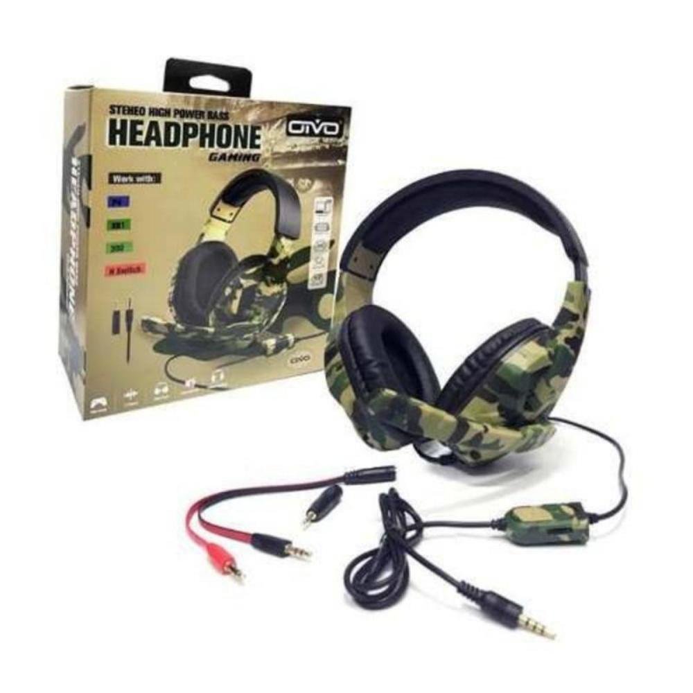 Imagem 2 de 3 do produto Fone De Ouvido Headset Gamer Camuflado 5 Em 1 - Oivo