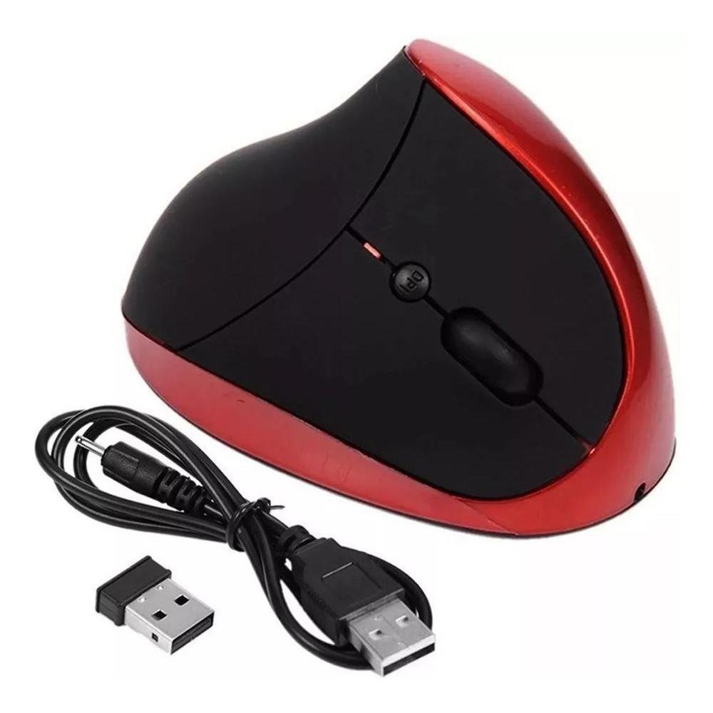 Imagem 5 de 5 do produto Mouse Óptico Vertical Ergonômico Recaregavel Sem Fio 5 Teclas Ka-625