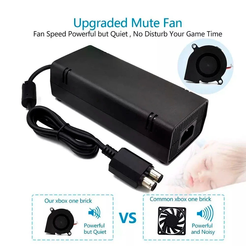 Imagem 3 de 5 do produto Fonte XBOX 360 Slim Bivolt 135w