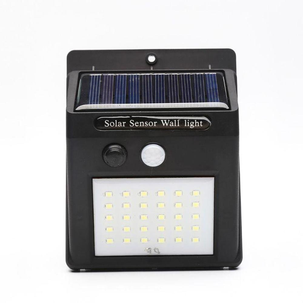 Imagem 3 de 3 do produto Luminária Solar Parede 30 Leds Sensor De Movimento 10un