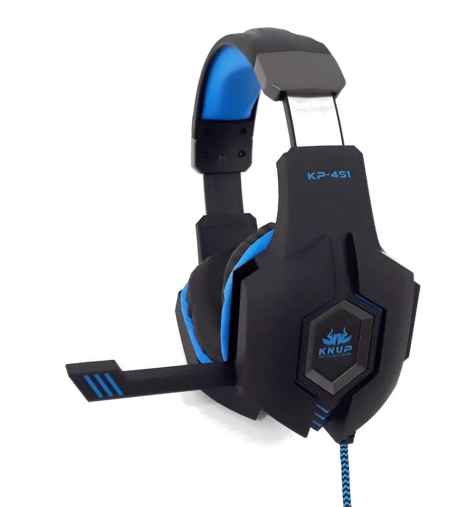 Fone Gamer Knup Each Kp 451 Headset  P2 3.5mm Ps4 E PC