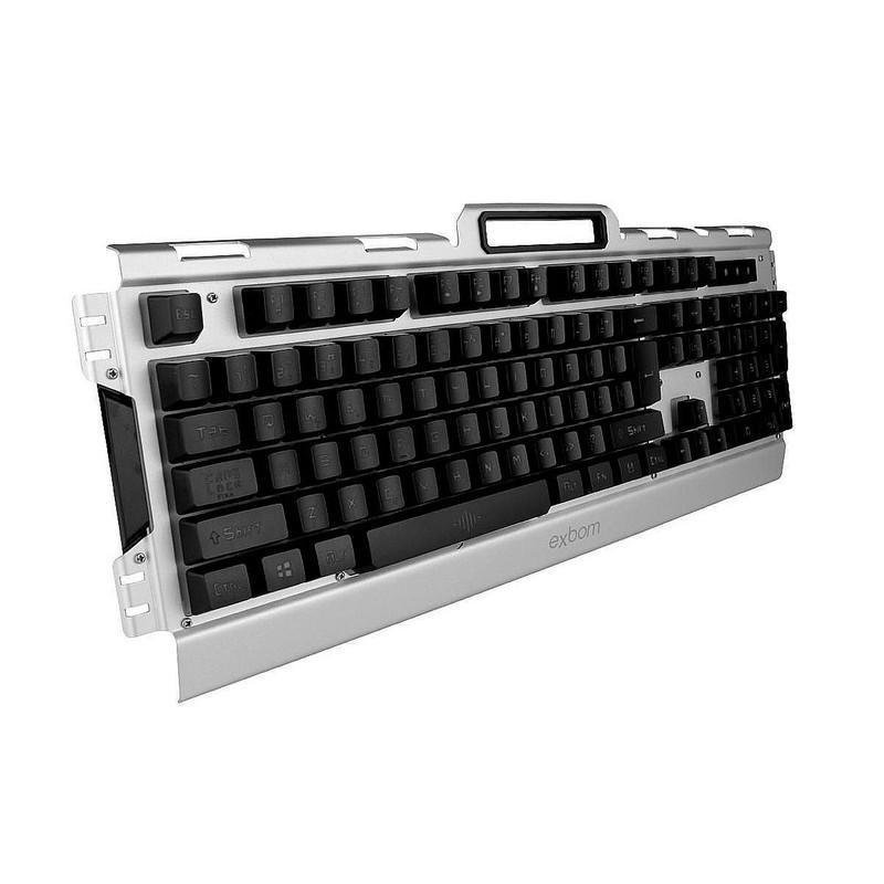 Kit Teclado Mouse Gamer Com LED Acabamento Em Metal Bk-g3000