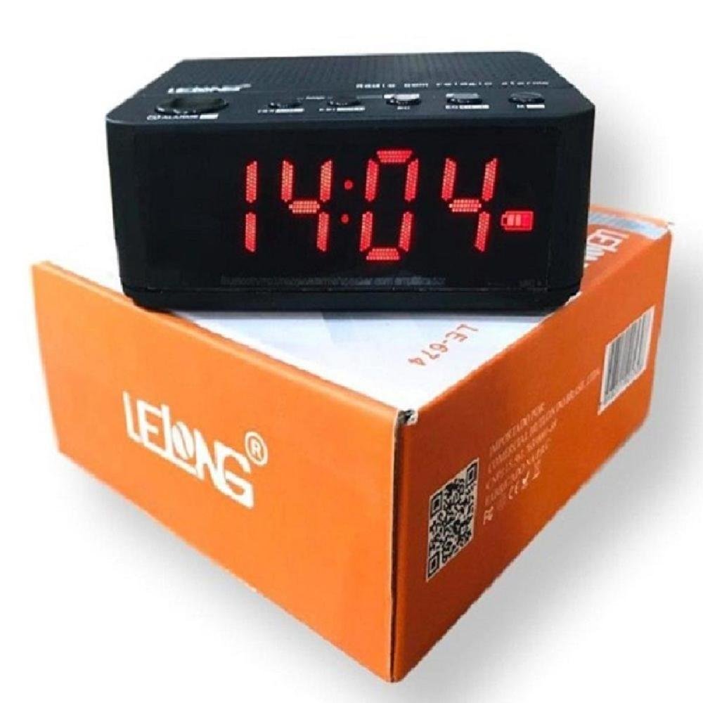 Imagem 2 de 5 do produto Relogio Radio  Fm Bluetooth Le-674 Despertador Digital