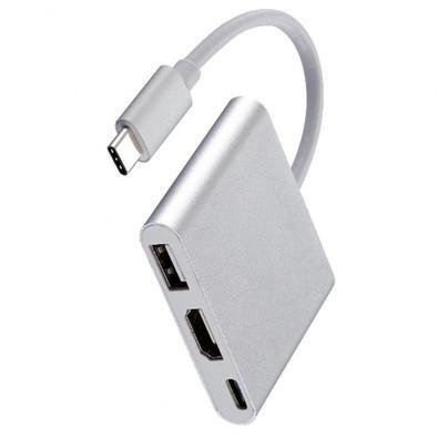 Adaptador Usbc 3.1 Tipo C Thunderbolt 3.0 X HDMI Usb 3 Tipo