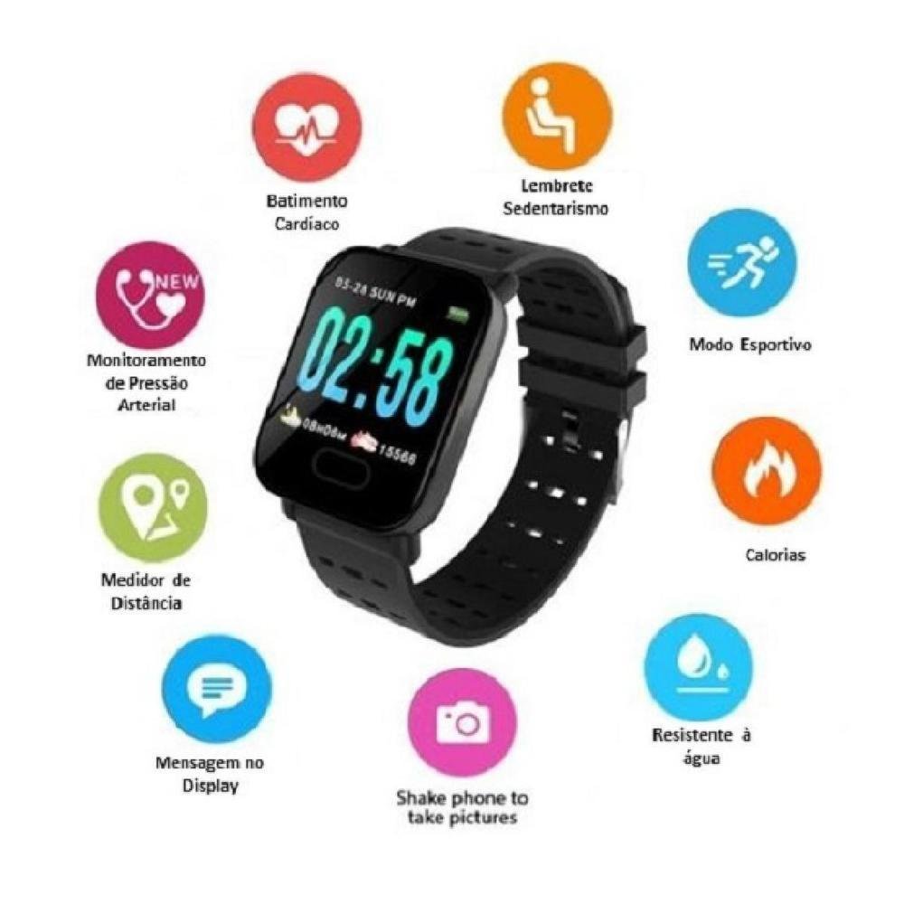 Imagem 4 de 5 do produto Relógio Multiira Inteligente Smartwatch  Bluetooth Mtr 23
