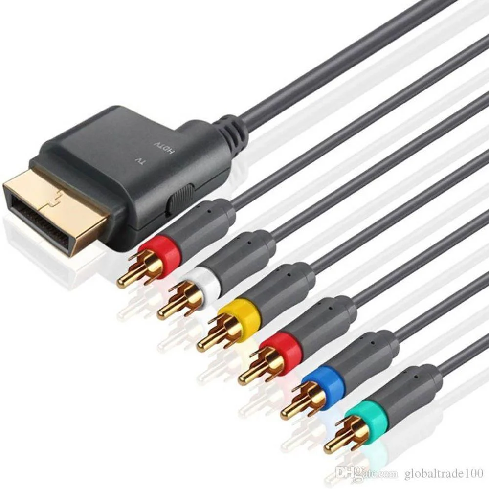 Imagem 2 de 3 do produto Cabo Componente Tv Áudio E Vídeo XBOX 3 Entradas