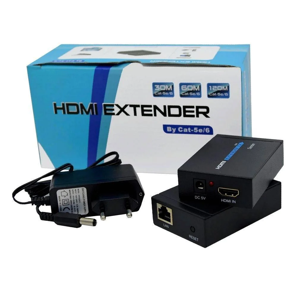 Imagem 4 de 5 do produto Extensor HDMI 60 Metros Cat 5e/6 3d 1080p