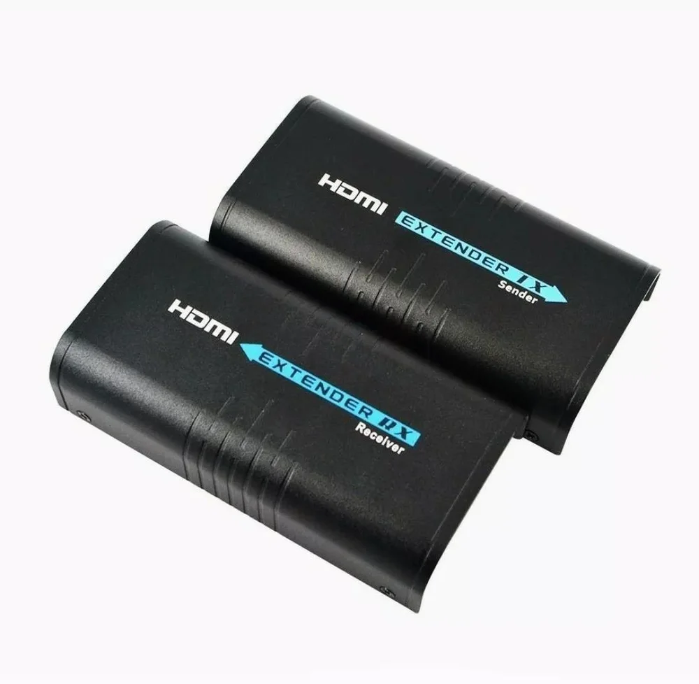 Imagem 2 de 3 do produto Extensor Via Cabo De Rede Até 120 Metros HDMI Extender Tx/rx