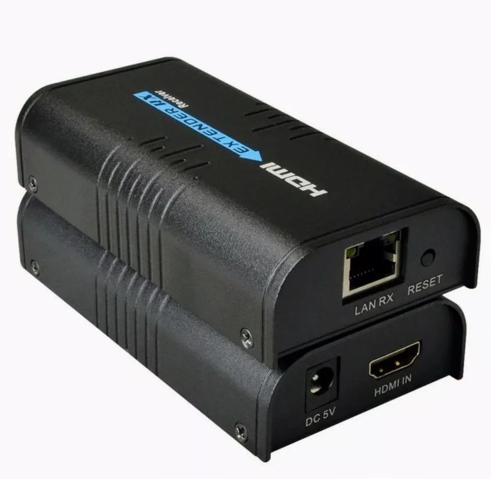 Imagem 3 de 3 do produto Extensor Via Cabo De Rede Até 120 Metros HDMI Extender Tx/rx