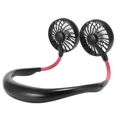 Ventilador Mini Portatil Pendurar Pescoço Usb Bateria Lazer