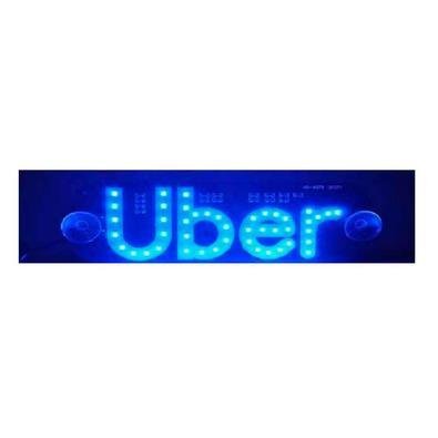 Letreiro Luminoso Placa Led Uber - 12v