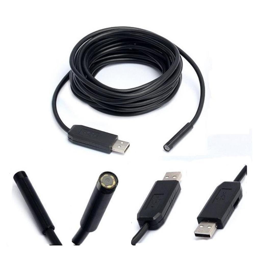 Imagem 3 de 3 do produto Câmera Inspeção Sonda Endoscópica 6 LED Android/pc Usb 5m