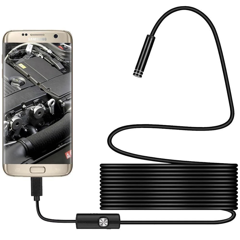 Imagem 4 de 4 do produto Camera Endoscópica Inspeção Sonda 7mm Android PC Usb Cabo 2m