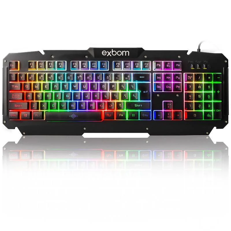 Teclado Gamer Semi-mecânico Com Iluminação Em Led Bk-g200 Teclado Gamer Semi-mecânico Com Iluminação Em Led Bk-g200