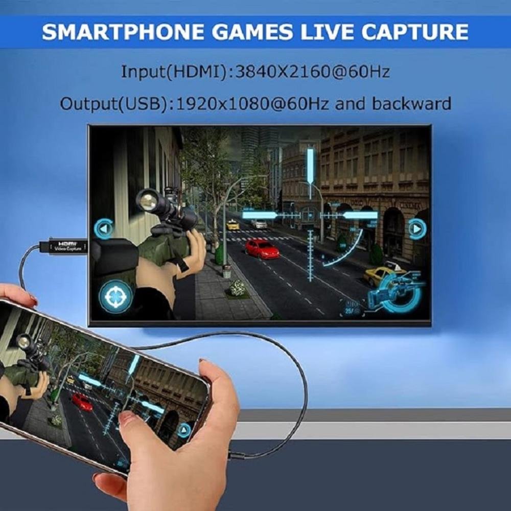 Imagem 2 de 3 do produto Placa De Captura Usb Para HDMI 2.0 Com Gravaçao De Video 4k