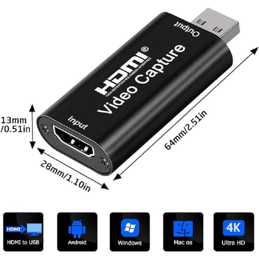 Imagem 3 de 3 do produto Placa De Captura Usb Para HDMI 2.0 Com Gravaçao De Video 4k