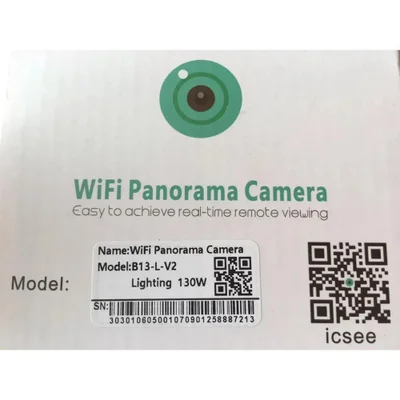 Camera Lampada Ip 360° Hd Panorâmica LED Wifi - 809