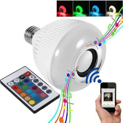 Lampada Caixa De Som LED  9w LED RGB Controle