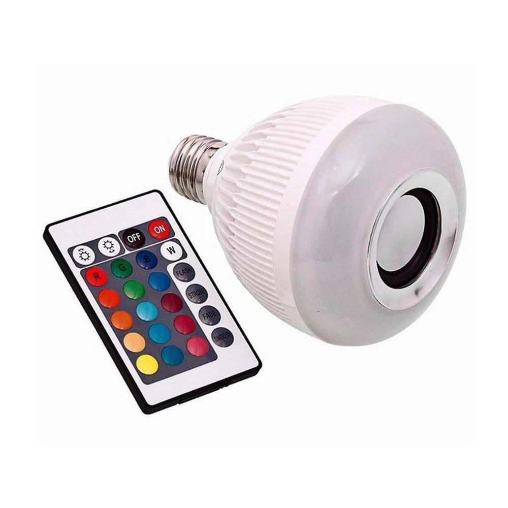Imagem 2 de 2 do produto Lampada Caixa De Som LED  9w LED RGB Controle
