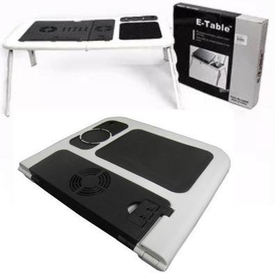 Mesa Dobrável Notebook Usb 2 Cooler Mousepad Folding Table