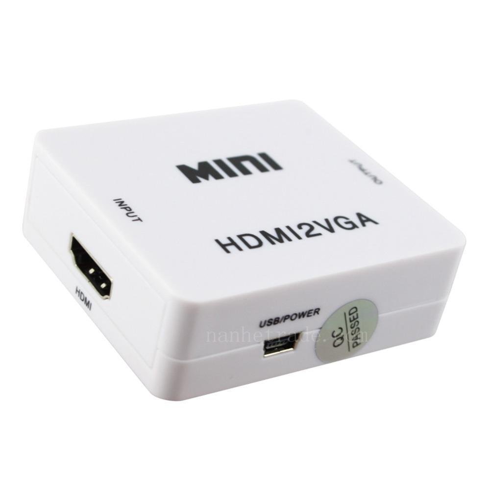 Imagem 3 de 4 do produto Mini Conversor Adaptador HDMI Para Vga E Áudio