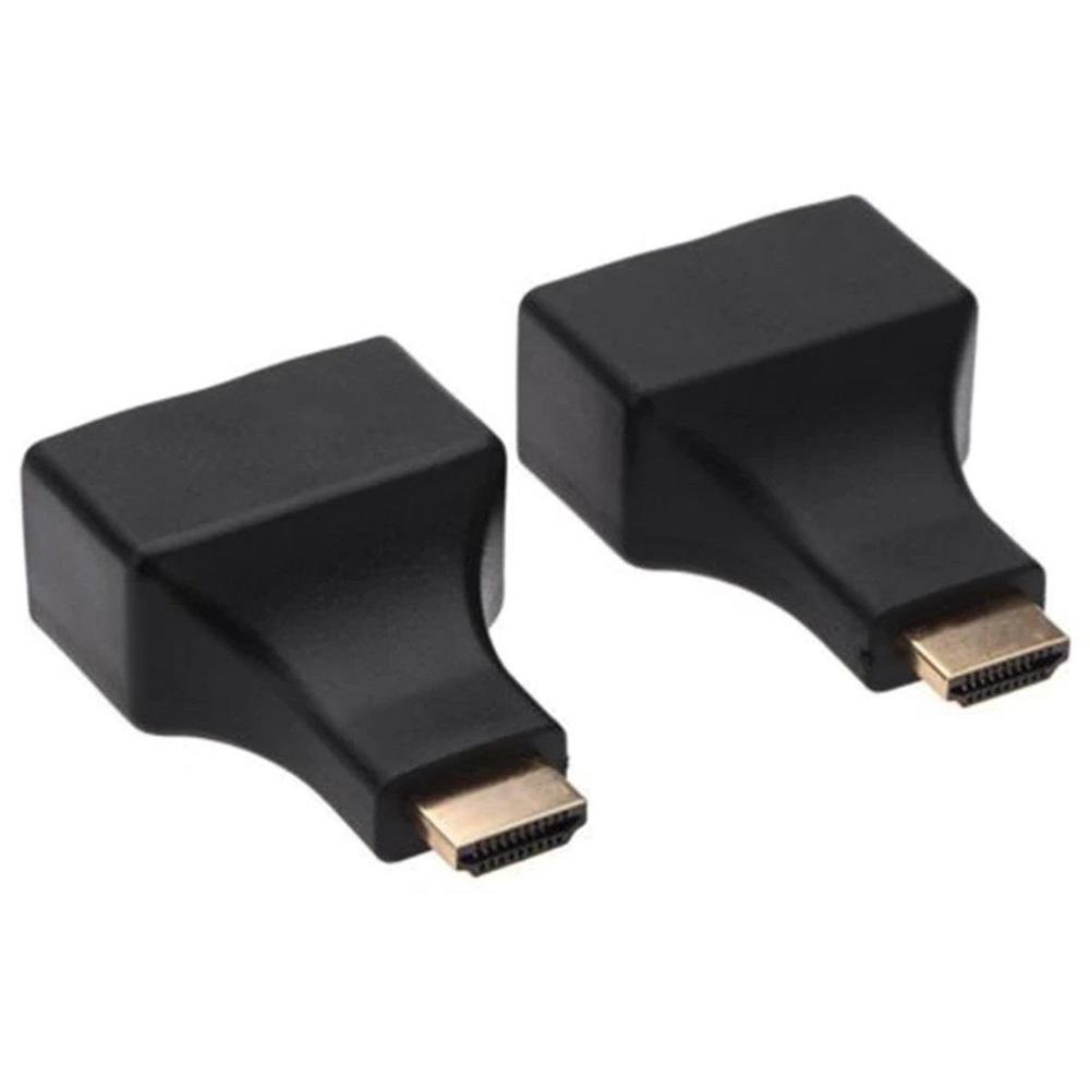 Imagem 2 de 3 do produto Extensor HDMI 3d 30 Metros Via Cabo De Rede Utp Rj45 Cat5e/6