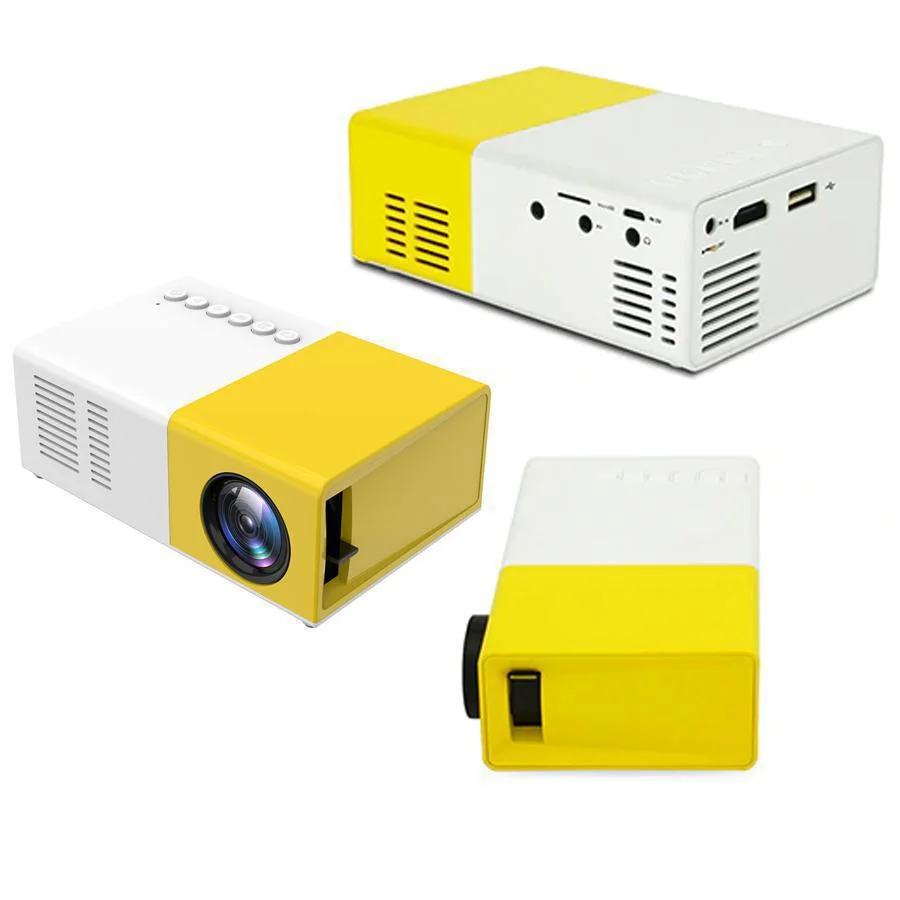 Imagem 3 de 5 do produto Mini Projetor Led Portátil Full Hd 600 Lumens Usb Av Yg300