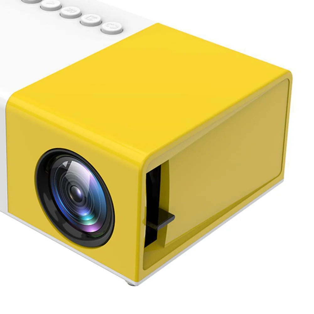 Imagem 4 de 5 do produto Mini Projetor Led Portátil Full Hd 600 Lumens Usb Av Yg300