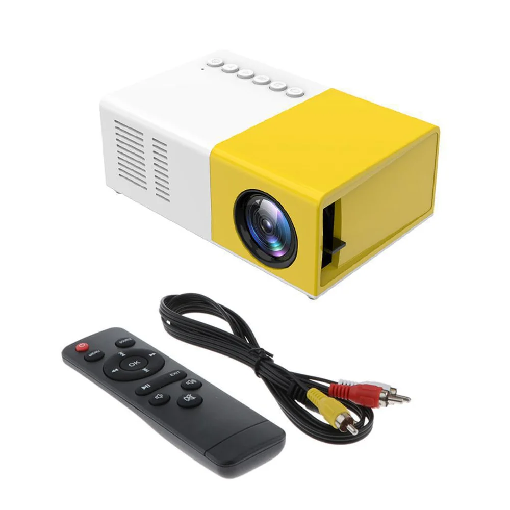 Imagem 5 de 5 do produto Mini Projetor Led Portátil Full Hd 600 Lumens Usb Av Yg300