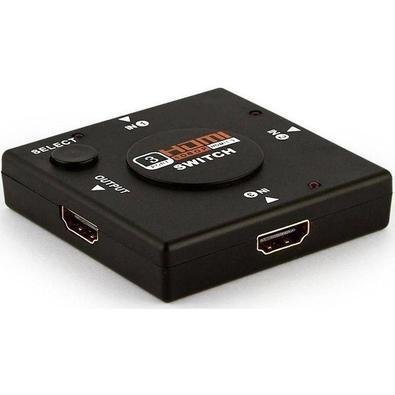 Chaveador Switch HDMI 3 Portas Entrada 1 Porta Saída