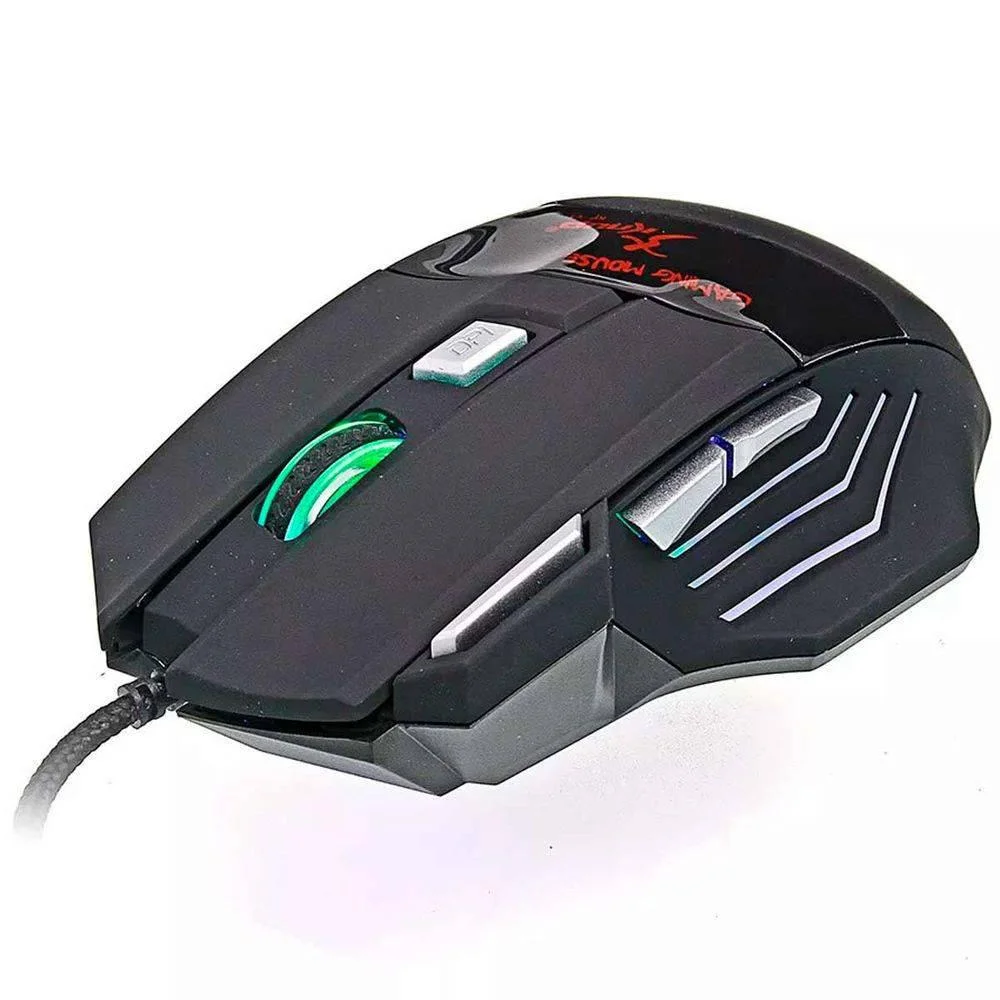 Mouse Usb Gamer 6d 7 Botões 7 Cores Kp-v4 Knup Mouse Usb Gamer 6d 7 Botões 7 Cores Kp-v4 Knup