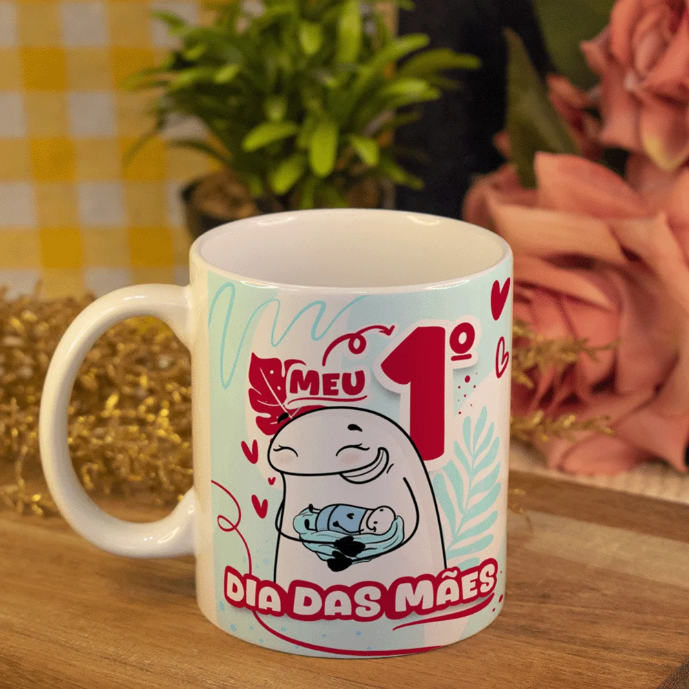 Imagem 3 de 4 do produto Caneca Flork Mães - Meu Primeiro Dia Das Mães - M2