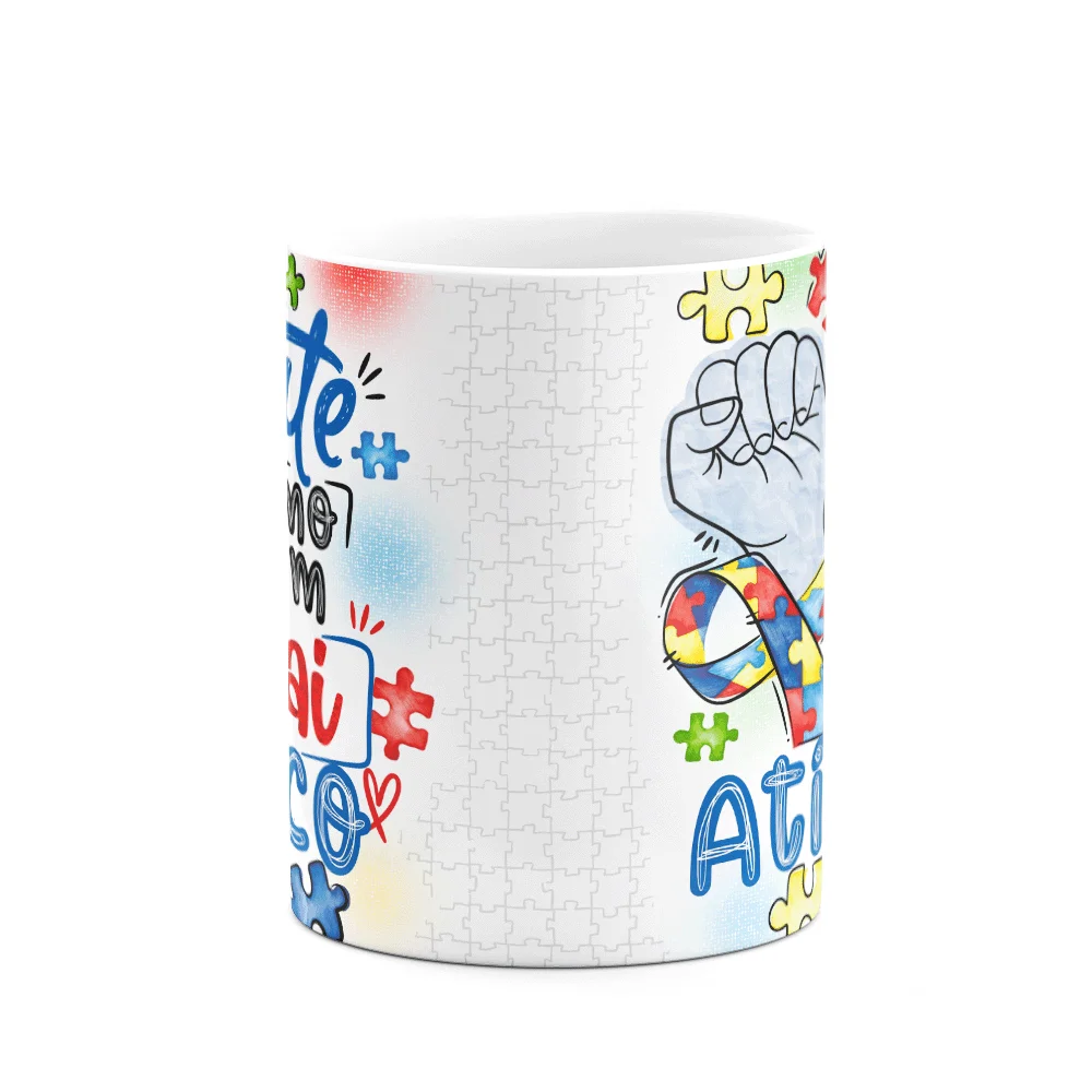 Imagem 2 de 3 do produto Caneca - Autista -  Lute Como Um Pai Atípico