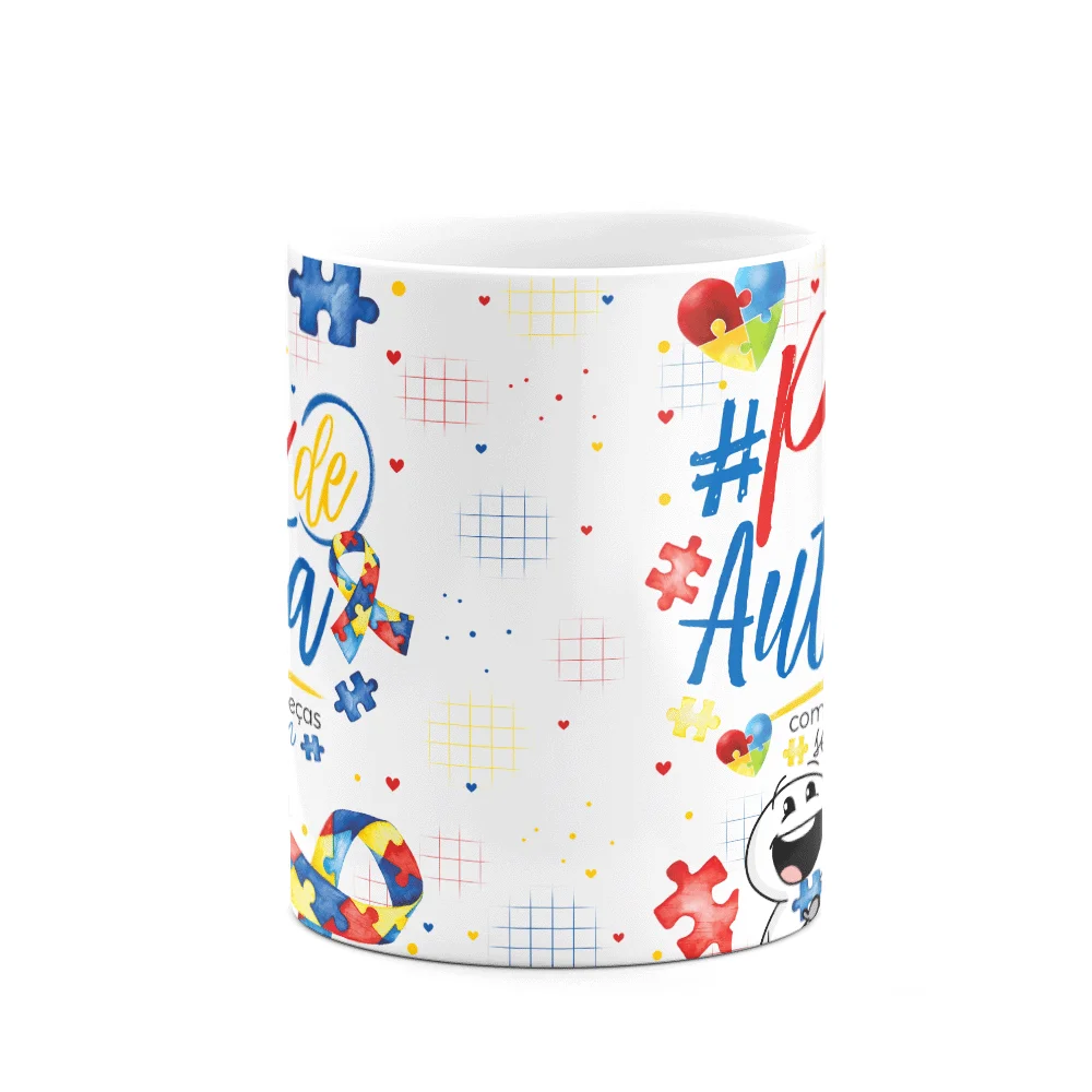 Imagem 2 de 3 do produto Caneca Happy - Autista -  Pai Atípico, Pai De Autista