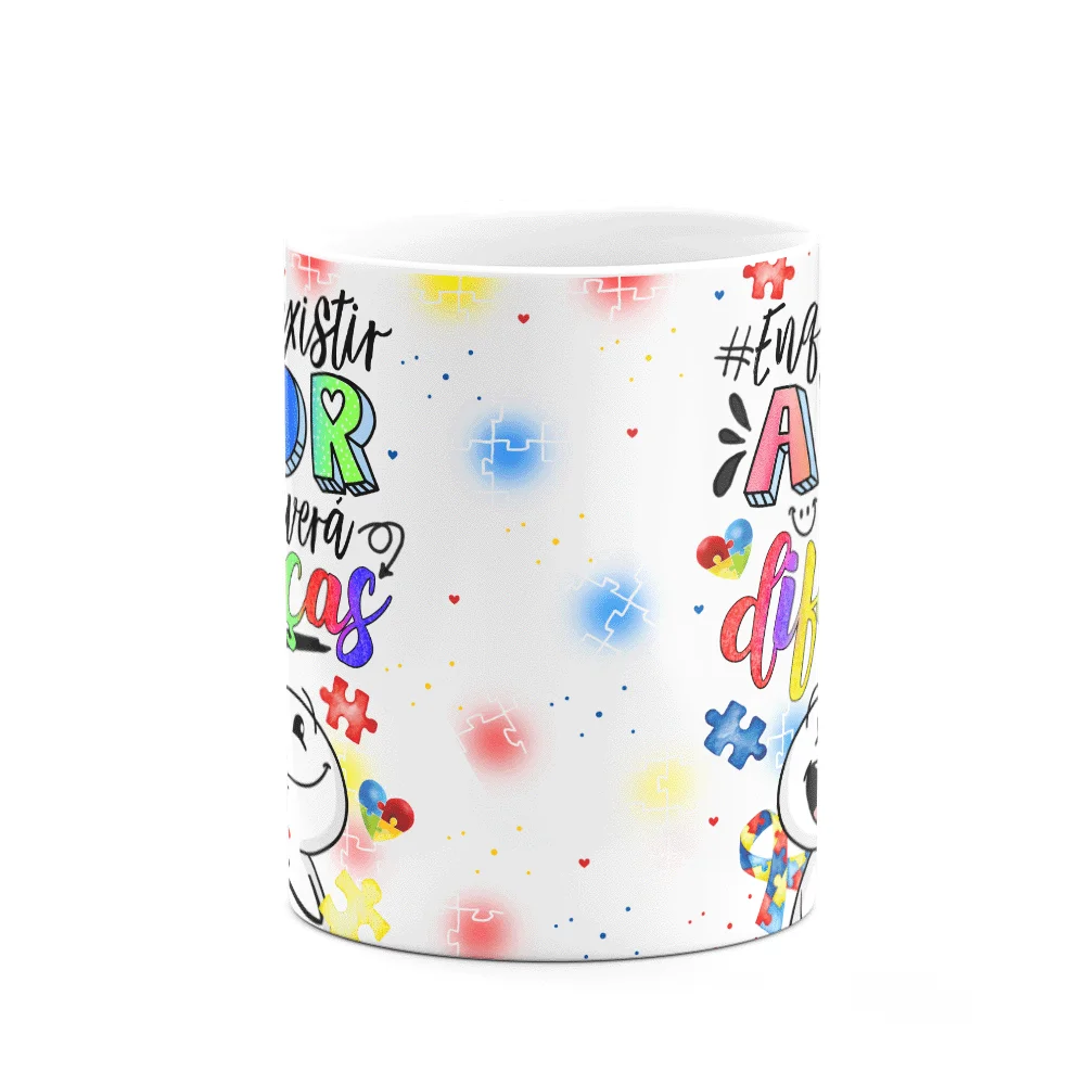 Imagem 2 de 3 do produto Caneca Happy - Autista -  Enquanto Exisitir Amor! S2