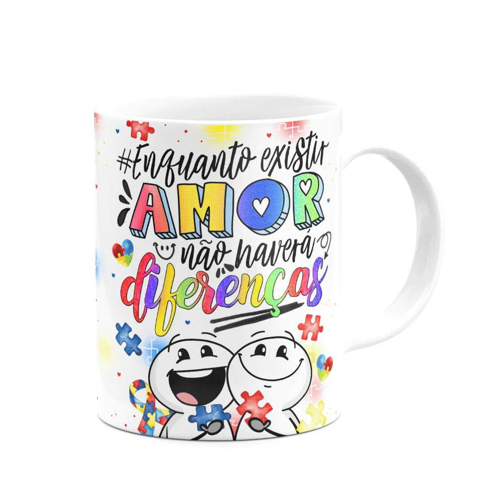 Imagem 3 de 3 do produto Caneca Happy - Autista -  Enquanto Exisitir Amor! S2