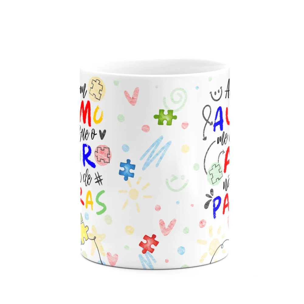 Imagem 2 de 3 do produto Caneca - Autista -  O Amor Não Precisa De Palavras