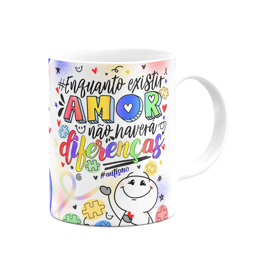 Imagem 3 de 3 do produto Caneca Happy - Autista -  Enquanto Exisitir Amor!