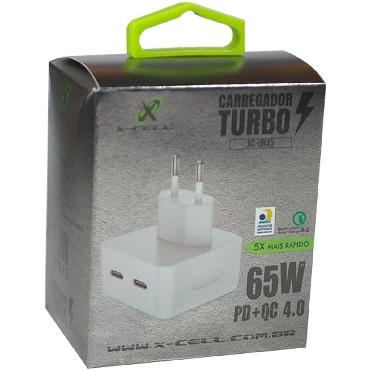 Carregador Turbo Usb-c 4.0a 65w Flex