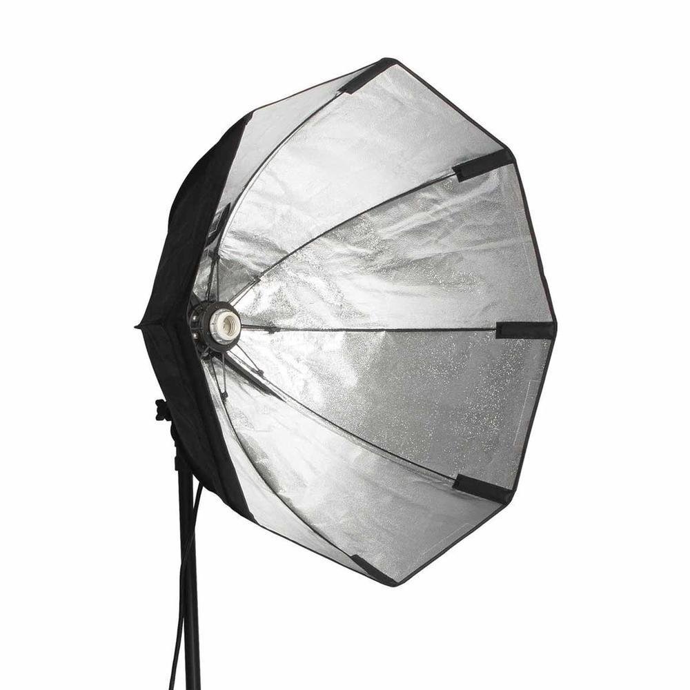 Kit Octabox Com Tripé Iluminação De Led Softbox Octagonal - Bivolt