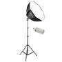 Kit Octabox Com Tripé Iluminação De Led Softbox Octagonal - Bivolt